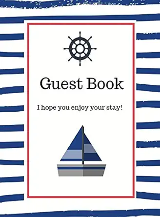 nautical guest book hardcover 1st edition lulu and bell 1912817845, 978-1912817849