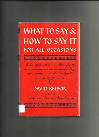 what to say and how to say it for all occasions 1st edition author follow 0806500271, 978-0806500270