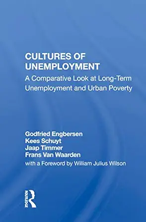 cultures of unemployment a comparative look at long term unemployment and urban poverty 1st edition godfried