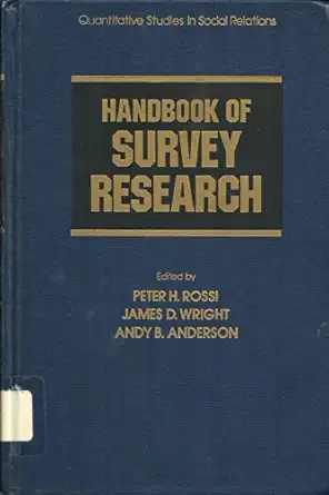 handbook of survey research 1st edition andy b rossi, peter h , wright, james d , anderson 0125982267,