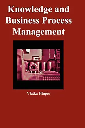 knowledge and business process management 1st edition vlatka hlupic 1591400368, 978-1591400363