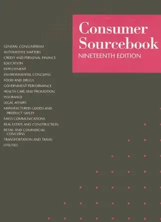 consumer sourcebook 1st edition matthew miskelly 0787680923, 978-0787680923