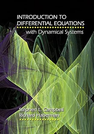 introduction to differential equations with dynamical systems 1st edition stephen l campbell ,richard
