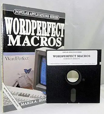 wordperfect macros/book and disk 1st edition maria a hoath 155622186x, 978-1556221866
