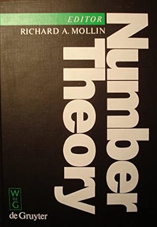 number theory proceedings of the first conference of the canadian number theory association held at the banff