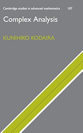 complex analysis 1st edition kunihiko kodaira 0521809371, 978-0521809375