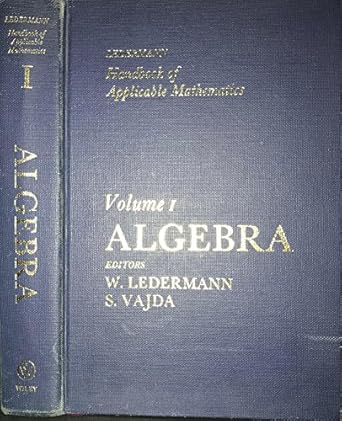 handbook of applicable mathematics analysis 1st edition walter ledermann ,steven vajda 0471101419,