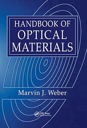 handbook of optical materials 1st edition marvin j weber 0849335124, 978-0849335129