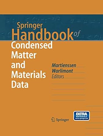 springer handbook of condensed matter and materials data 1st edition werner martienssen ,hans warlimont