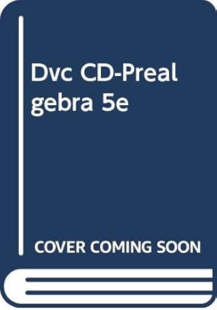 dvc cd prealgebra 5e 1st edition author follow 0534464068, 978-0534464066