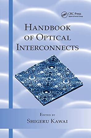 handbook of optical interconnects 1st edition shigeru kawai 0367392887, 978-0367392888