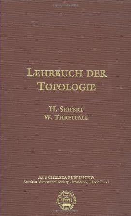 lehrbuch der topologie 1st edition h seifert 0821835955, 978-0821835951
