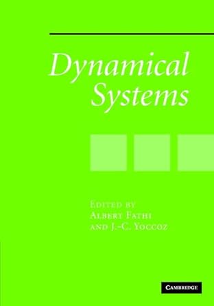 dynamical systems 1st edition albert fathi ,j c yoccoz 0521860687, 978-0521860680