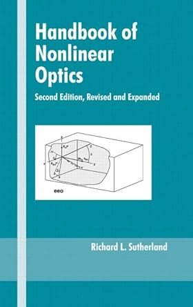 handbook of nonlinear optics 1st edition richard l sutherland 0824742435, 978-0824742430