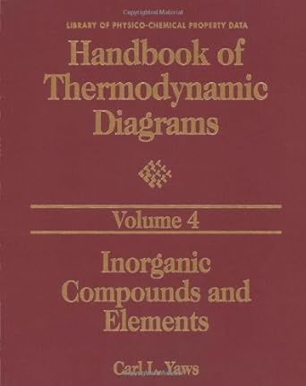 handbook of thermodynamic diagrams volume 1 organic compounds c1 to c4 1st edition carl l yaws 0884158578,