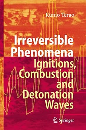 irreversible phenomena ignitions combustion and detonation waves 1st edition kunio terao 3642080685,