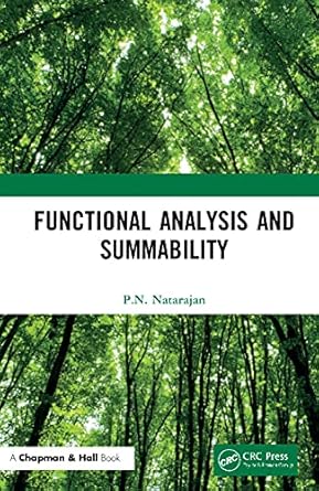 functional analysis and summability 1st edition p n natarajan 0367544490, 978-0367544492