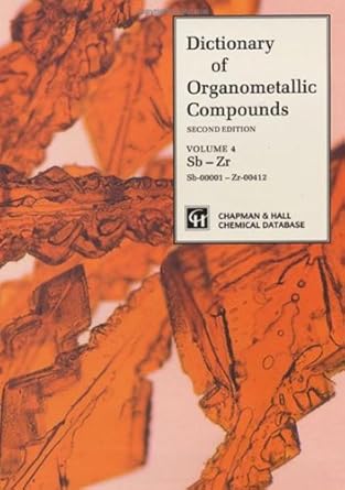 dictionary of organometallic compounds 1st edition jane e macintyre 0412430606, 978-0412430602