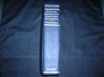 standard handbook of lubrication engineering 1st edition james j o'connor ,john boyd 0070476055,
