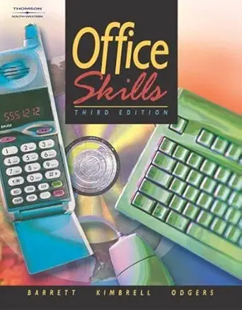 office skills 1st edition charles francis barrett ,grady kimbrell ,pattie gibson 0538434856, 978-0538434850