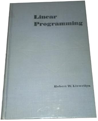linear programming 1st edition r w llewellyn 0030416906, 978-0030416903