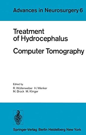 treatment of hydrocephalus computer tomography proceedings of the joint meeting of the deutsche gesellschaft