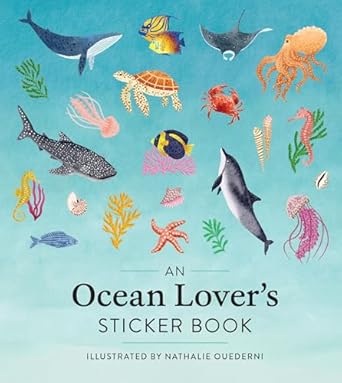 an ocean lovers sticker book 1st edition workman publishing ,nathalie ouederni 1523529350, 978-1523529353