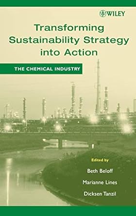transforming sustainability strategy into action the chemical industry 1st edition beth beloff ,marianne