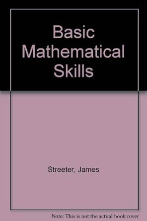 basic mathematical skills 1st edition james streeter 0070624321, 978-0070624320
