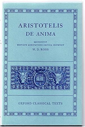 de anima 1st edition aristotle ,w d ross 019814508x, 978-0198145080