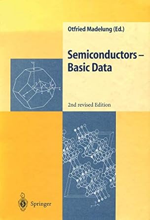 semiconductors basic data 1st edition otfried madelung 3540608834, 978-3540608837