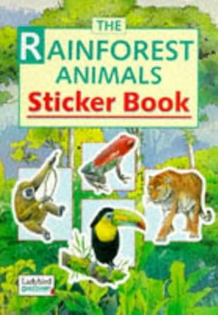 rain forest animals sticker book 1st edition studio boni/galante 0721425615, 978-0721425610