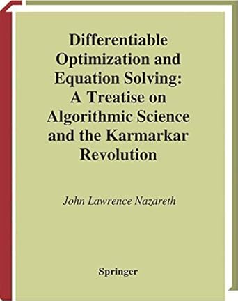 differentiable optimization and equation solving a treatise on algorithmic science and the karmarkar