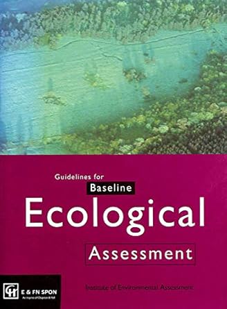 guidelines for baseline ecological assessment 1st edition the institute of the institute of environmental