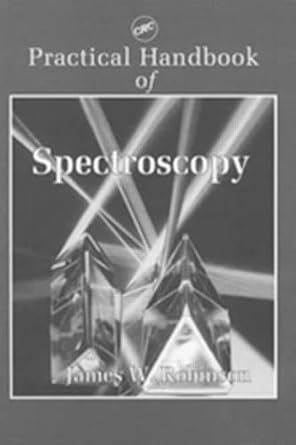 practical handbook of spectroscopy 1st edition james w robinson 0849337089, 978-0849337086
