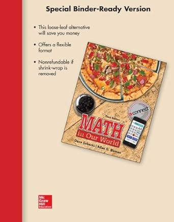 loose leaf for math in our world 1st edition david sobecki ,allan bluman 0077608542, 978-0077608545