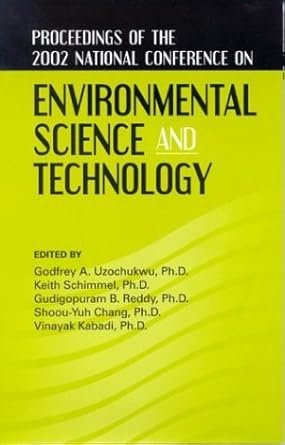proceedings of the 2002 national conference on environmental science and technology greensboro nc september 8