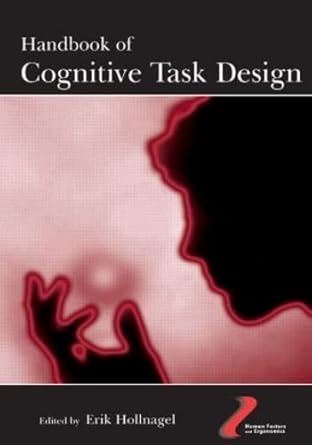 handbook of cognitive task design 1st edition erik hollnagel 0805840036, 978-0805840032