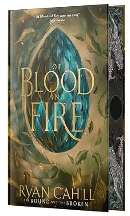 of blood and fire signed 1st edition ryan cahill 1836980019, 978-1836980018