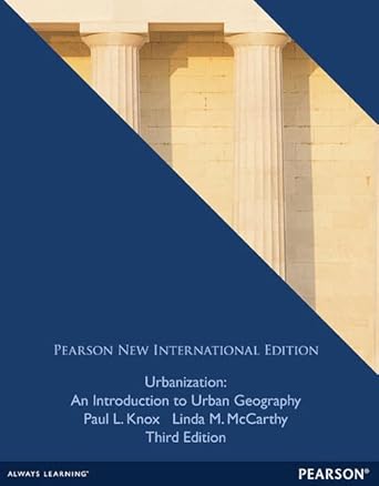 urbanization pearson new 1st edition linda mccarthy 1292039167, 978-1292039169