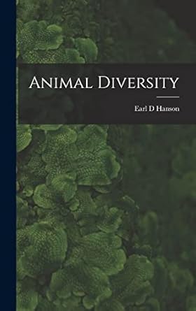 animal diversity 1st edition earl d hanson 1013372905, 978-1013372902