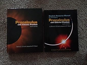 precalculus 1st edition dennis g zill and jacqueline m dewar 0536454981, 978-0536454980