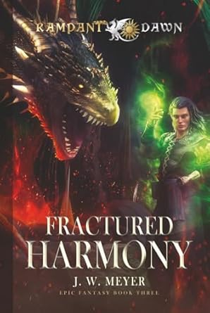 fractured harmony book 3 in the epic fantasy series rampant dawn 1st edition j w meyer 1961132052,