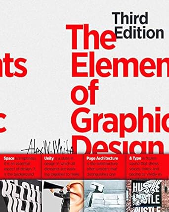 the elements of graphic design space unity page architecture and type 1st edition alex w white 1621537595,