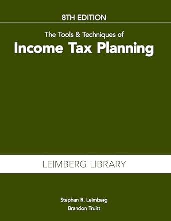 the tools and techniques of income tax planning eigh edition stephan leimberg ,brandon truitt 1588528421,