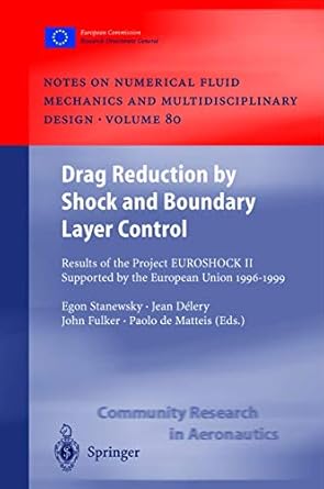 drag reduction by shock and boundary layer control results of the project euroshock ii supported by the