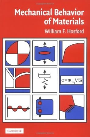 mechanical behavior of materials 1st edition william f hosford 0521846706, 978-0521846707