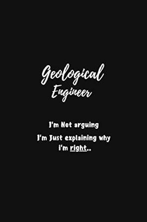 funny geological engineer notebook university graduation gift lined notebook / journal gift 120 pages 6x9