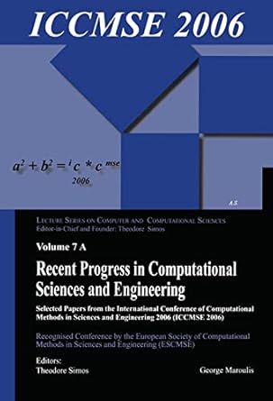 recent progress in computational sciences and engineering 1st edition theodore simos ,george maroulis