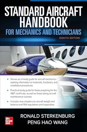 standard aircraft handbook for mechanics and technicians 8th edition sterkenburg 1260468925, 978-1260468922